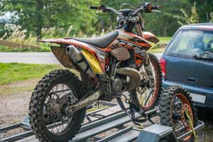 dirt bike hitch hauler