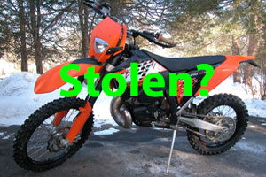 KTM dirt bike