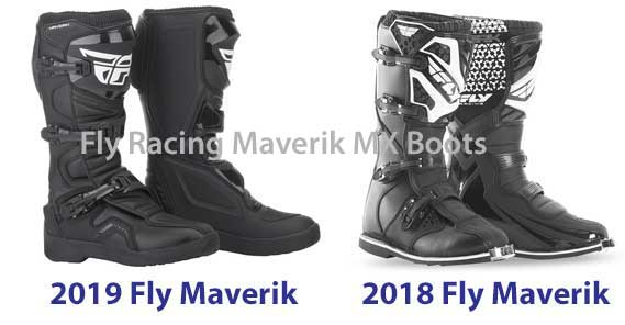 2019 Fly Maverik and 2018 Fly Maverik boots