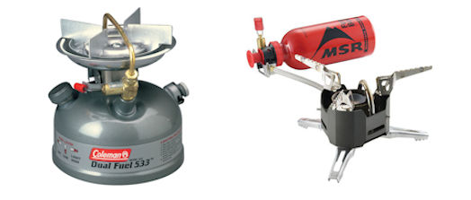 dual-fuel camping stoves
