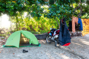 motorcycle camping