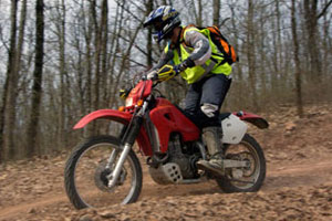 beginner dirt bike rider